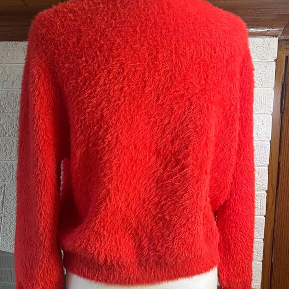 Cozy and Cute Cardigan Fuzzy Eyelash Sweater, Willow and Wind, Size M - Picture 2 of 5